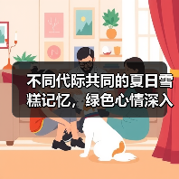 不同代际共同的夏日雪糕记忆,绿色心情深入终端打造儿童节“回忆莎”(图4) 不同代际共同的夏日雪糕记忆,绿色心情深入终端打造儿童节“回忆莎”(图4)