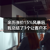 亲历涨价15%风暴后,我总结了3个让客户不流失的救命策略(图3) 亲历涨价15%风暴后,我总结了3个让客户不流失的救命策略(图3)
