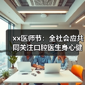 xx医师节:全社会应共同关注口腔医生身心健康 来源:互联网 2025-08-19(图2) xx医师节:全社会应共同关注口腔医生身心健康 来源:互联网 2025-08-19(图2)