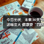 今日出伏,未来36天气温幅度大 健康要“四防” 来源:互联网 2025-08-19(图1) 今日出伏,未来36天气温幅度大 健康要“四防” 来源:互联网 2025-08-19(图1)