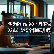 华为Pura 90 4月下旬发布！这5个隐藏升级让我彻底坐不住了