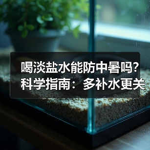 喝淡盐水能防中暑吗？科学指南：多补水更关键