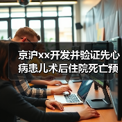 京沪xx开发并验证先心病患儿术后住院死亡预测新模型 来源：互联网 2025-08-14