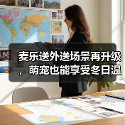 麦乐送外送场景再升级，萌宠也能享受冬日温暖？（图3）