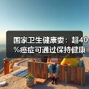 国家卫生健康委：超40%癌症可通过保持健康生活方式等措施有效预防 来源：互联网 2026-04-23