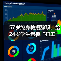 57岁终身教授辞职，给24岁学生老板“打工”
