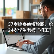 57岁终身教授辞职,给24岁学生老板“打工”(图1) 57岁终身教授辞职,给24岁学生老板“打工”(图1)