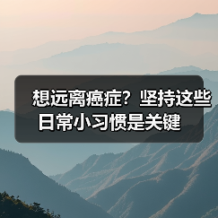 想远离癌症？坚持这些日常小习惯是关键