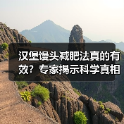 汉堡馒头减肥法真的有效？专家揭示科学真相与健康风险