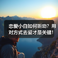 恋爱小白如何听劝?用对方式去爱才是关键!(图1) 恋爱小白如何听劝?用对方式去爱才是关键!(图1)