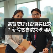 高智恋综能否真实社交?新综艺尝试突破同质化(图1) 高智恋综能否真实社交?新综艺尝试突破同质化(图1)