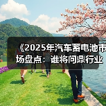 《2025年汽车蓄电池市场盘点:谁将问鼎行业之巅?》(图4) 《2025年汽车蓄电池市场盘点:谁将问鼎行业之巅?》(图4)