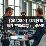 【002080中材科技锂膜生产新篇章:揭秘电池材料领域的未来趋势】(图3) 【002080中材科技锂膜生产新篇章:揭秘电池材料领域的未来趋势】(图3)