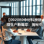 【002080中材科技锂膜生产新篇章:揭秘电池材料领域的未来趋势】(图4) 【002080中材科技锂膜生产新篇章:揭秘电池材料领域的未来趋势】(图4)