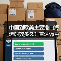 中国到欧美主要港口海运时效多久？直达vs中转差异（国际海运时效详解）（图3）
