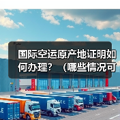 国际空运原产地证明如何办理?(哪些情况可以享受关税减免)(图2) 国际空运原产地证明如何办理?(哪些情况可以享受关税减免)(图2)
