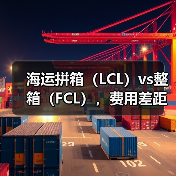 海运拼箱(LCL)vs整箱(FCL),费用差距多大(国际海运干货知识分享)(图3) 海运拼箱(LCL)vs整箱(FCL),费用差距多大(国际海运干货知识分享)(图3)