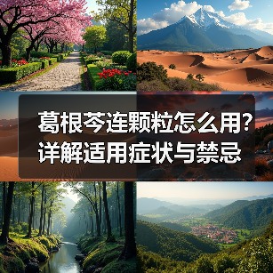 葛根芩连颗粒怎么用?详解适用症状与禁忌(图1) 葛根芩连颗粒怎么用?详解适用症状与禁忌(图1)