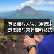 豆浆保存方法:冷藏注意事项与营养保鲜技巧(图1) 豆浆保存方法:冷藏注意事项与营养保鲜技巧(图1)