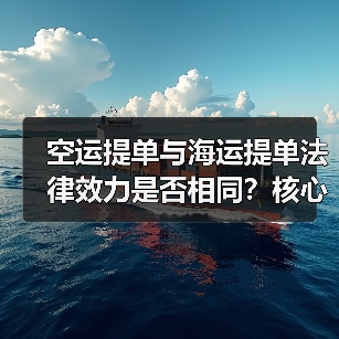 空运提单与海运提单法律效力是否相同?核心差异解析(图2) 空运提单与海运提单法律效力是否相同?核心差异解析(图2)