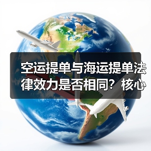 空运提单与海运提单法律效力是否相同?核心差异解析(图4) 空运提单与海运提单法律效力是否相同?核心差异解析(图4)