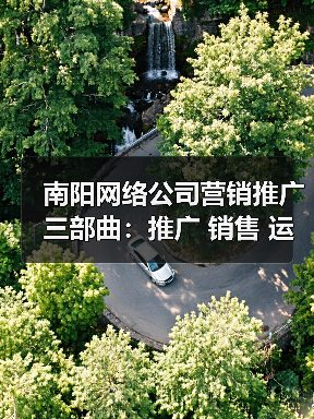 南阳网络公司营销推广三部曲：推广 销售 运营（图1）