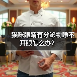 猫咪眼睛有分泌物睁不开眼怎么办？