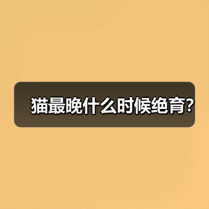 猫最晚什么时候绝育？（图3）