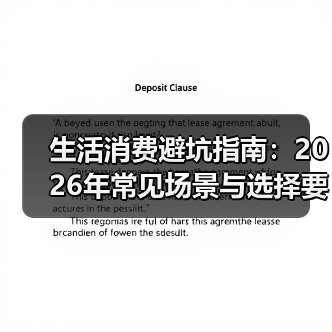 生活消费避坑指南:2026年常见场景与选择要点(图2) 生活消费避坑指南:2026年常见场景与选择要点(图2)