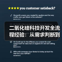 二氧化硅科技开发全流程经验:从需求判断到使用维护指南(图1) 二氧化硅科技开发全流程经验:从需求判断到使用维护指南(图1)