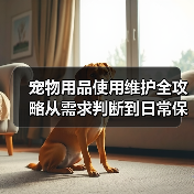 宠物用品使用维护全攻略从需求判断到日常保养5大方法（图2）