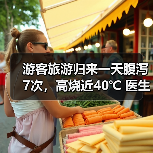 游客旅游归来一天腹泻7次,高烧近40℃ 医生提醒:出游时警惕“病从口入” 来源:互联网 2026-06-23(图4) 游客旅游归来一天腹泻7次,高烧近40℃ 医生提醒:出游时警惕“病从口入” 来源:互联网 2026-06-23(图4)