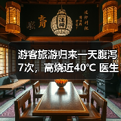 游客旅游归来一天腹泻7次，高烧近40℃ 医生提醒：出游时警惕“病从口入” 来源：互联网 2026-06-23（图2）