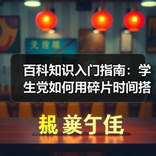 百科知识入门指南：学生党如何用碎片时间搭建知识体系