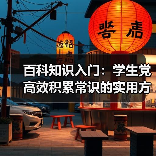 百科知识入门：学生党高效积累常识的实用方法